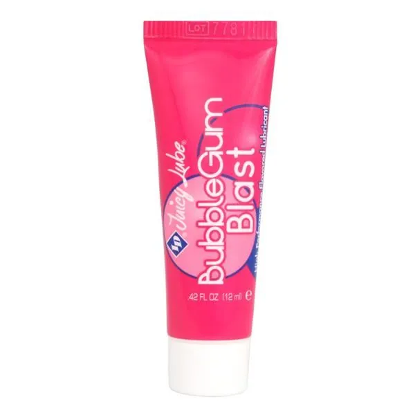 Lovetwoo Female Sex Toys ID Juicy Lube Tube 12 ml Bubblegum Blast Bag of 72