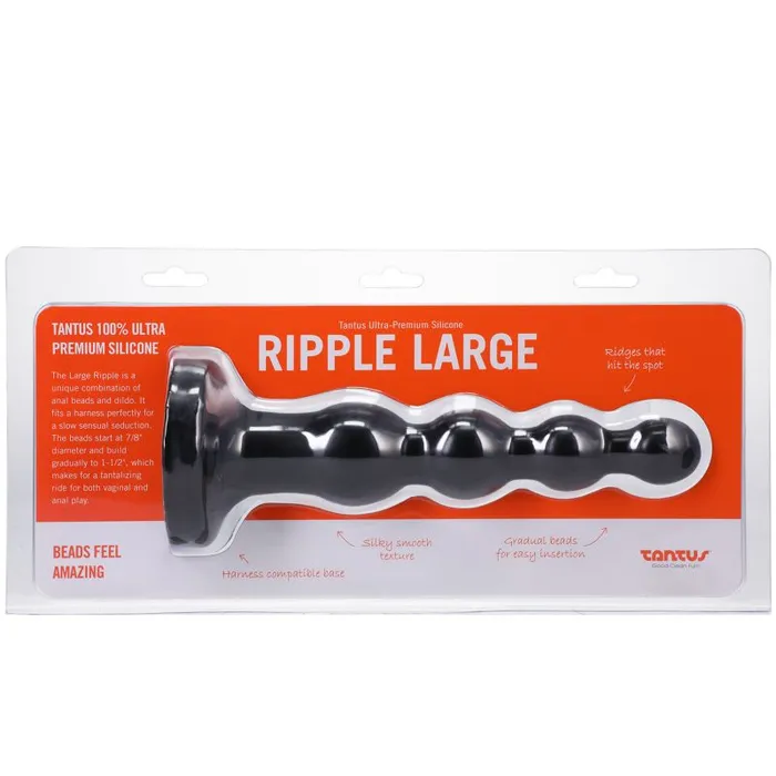 Male Sex Toys Tantus Ripple Large Onyx