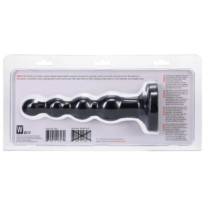 Male Sex Toys Tantus Ripple Large Onyx