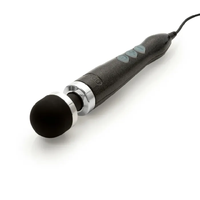 Vibrators Doxy Doxy Number 3 Aluminum Extra Powerful Wand Vibrator Disco Black