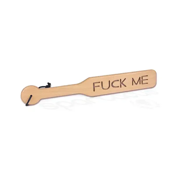 375cm Zelkova Wood Paddle W Impression Fuck Me Spartacus Vibrators