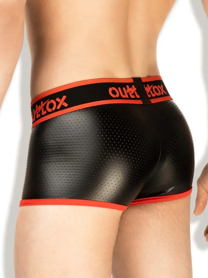 Anal HonourSkintwocom Trunk Shorts in Black Red Anal HonourSkintwocom Trunk Shorts in Black Red