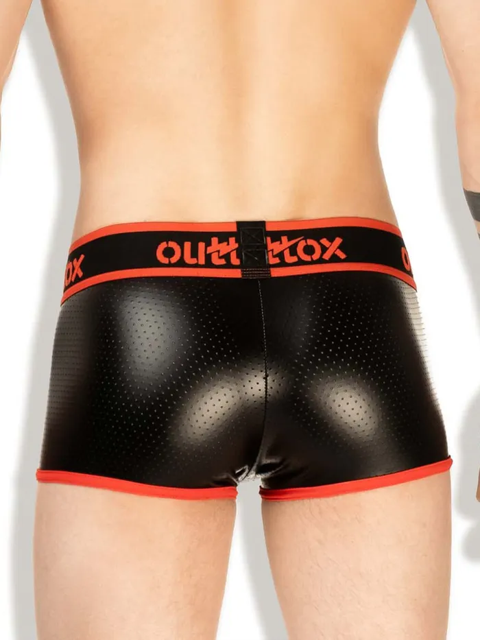 Anal HonourSkintwocom Trunk Shorts in Black Red Anal HonourSkintwocom Trunk Shorts in Black Red
