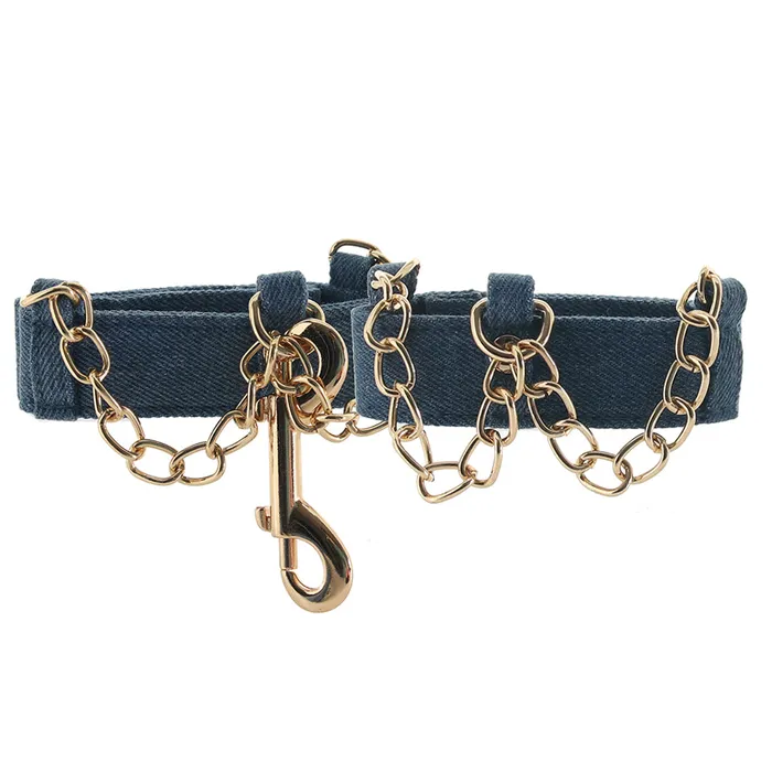 CalExotics Ride Em Denim Ankle Cuffs Couples