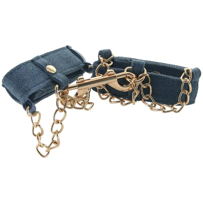 CalExotics Ride Em Denim Ankle Cuffs Couples
