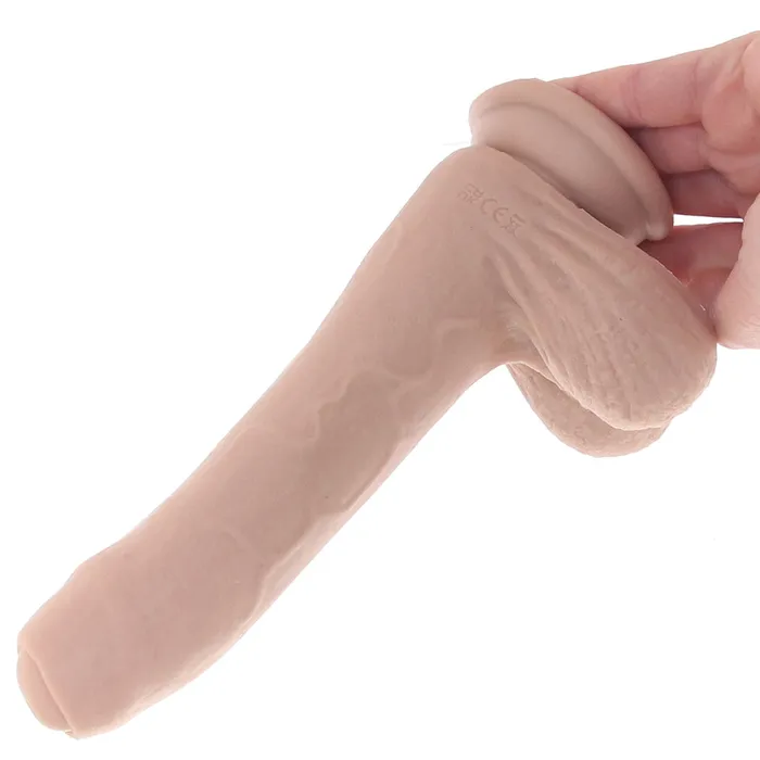 Dildos Evolved Novelties Peek A Boo 8 Inch Vibrating Dildo in Light