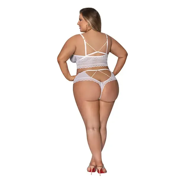 Magic Silk Modern Romance Bralette Cheeky Hipster White 2x Vibrators Magic Silk Modern Romance Bralette Cheeky Hipster White 2x Vibrators