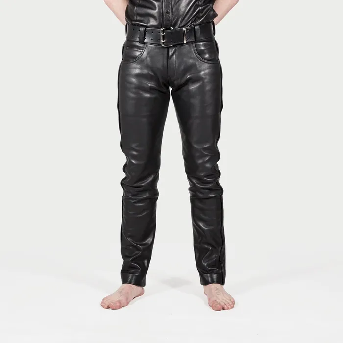 Rufstok Holstein Slim Fit Leather Jeans Made to Order Anal