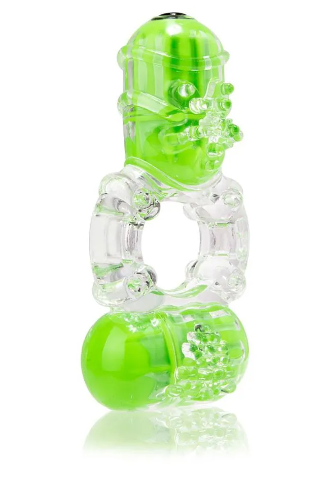 Screaming O Male Sex Toys Screaming O ColourPop The Big O 2 Dual Vibrating Cock Ring Assorted