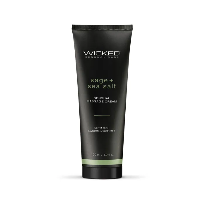 Wicked Sensual Care Sensual Massage Cream Sage Sea Salt Wicked Sensual Care Couples