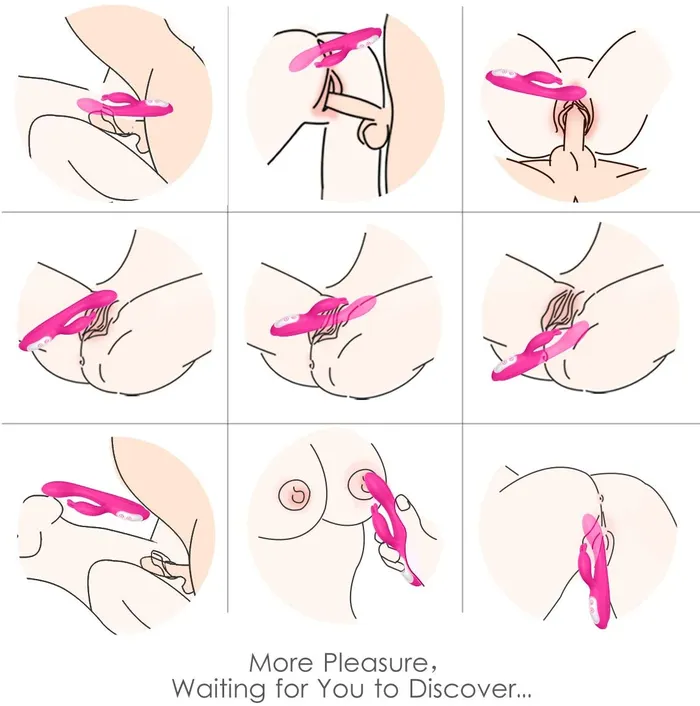 Female Sex Toys YOSPOSS 9 Vibrations Waterproof Powerful Rabbit Vibrator with Heating Function