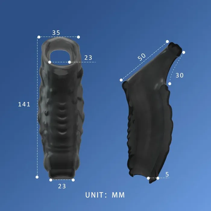 Thick Openended Penis Sleeve with Cock Ring propinkup Male Sex Toys