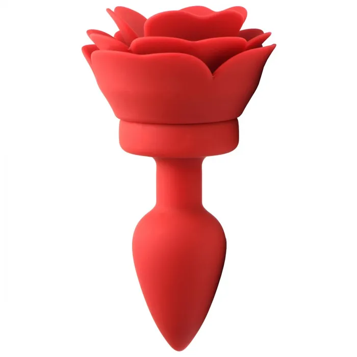 28X Silicone Vibrating Rose Anal Plug w Remote Small Booty Sparks Anal