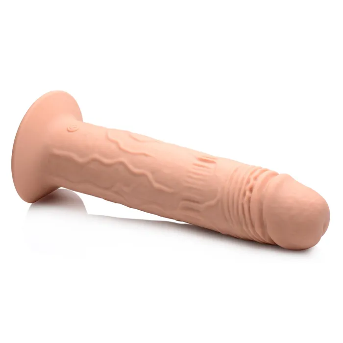 7X Remote Control Vibrating Thumping Dildo Medium Thump It Female Sex Toys