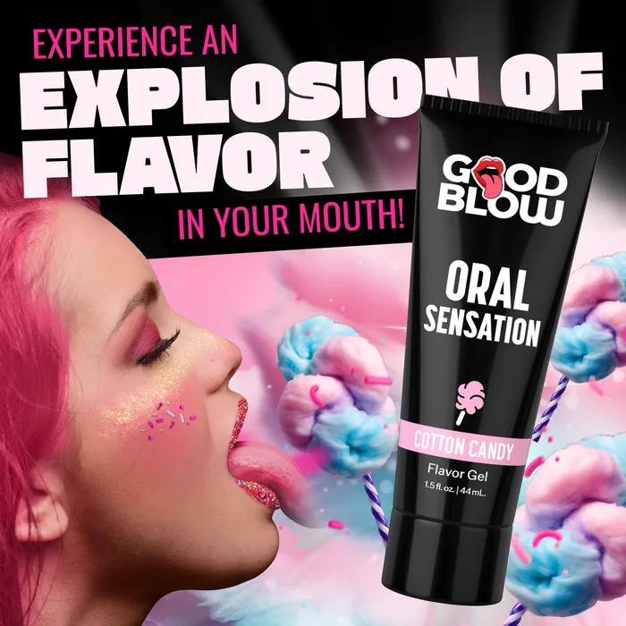 Enhancers Oral Sensation Cotton Candy Flavor Gel Good Blow