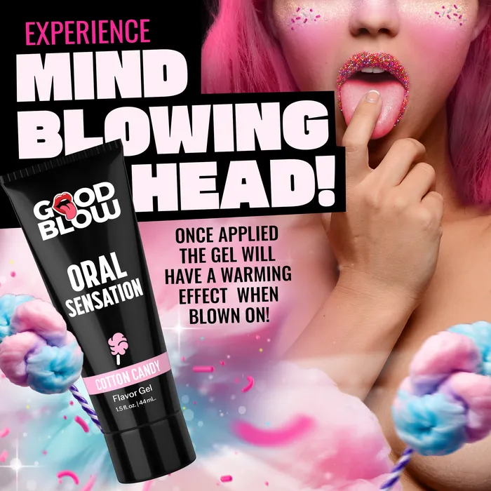 Enhancers Oral Sensation Cotton Candy Flavor Gel Good Blow