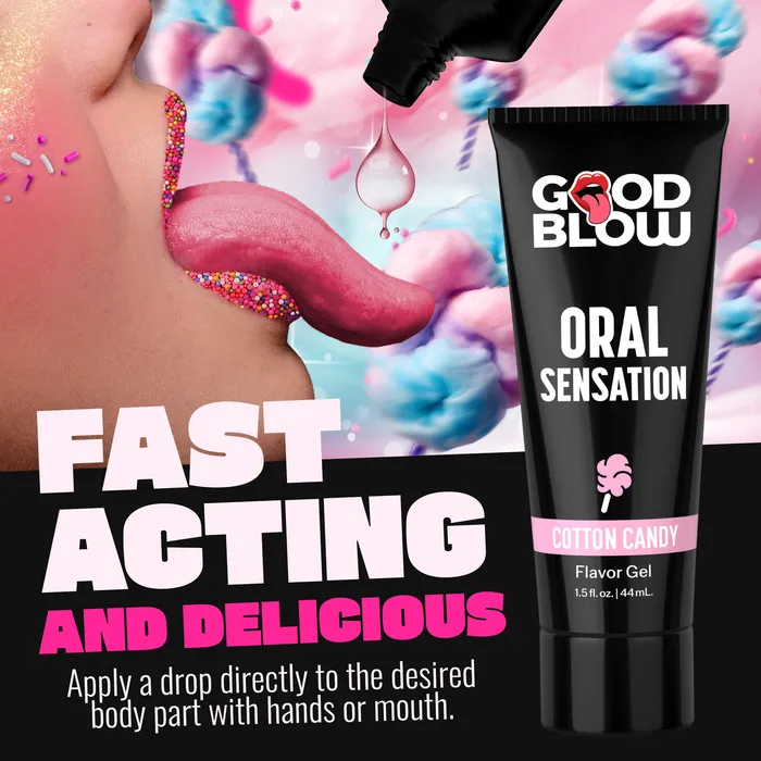 Enhancers Oral Sensation Cotton Candy Flavor Gel Good Blow