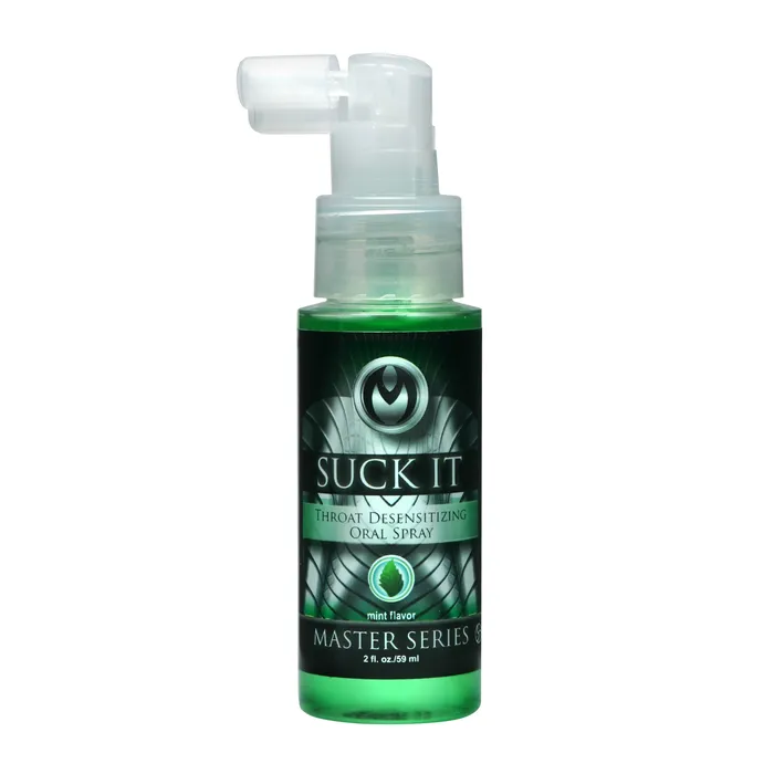 Master Series Male Sex Toys Suck It Throat Desensitizing Oral Sex Spray 2 oz