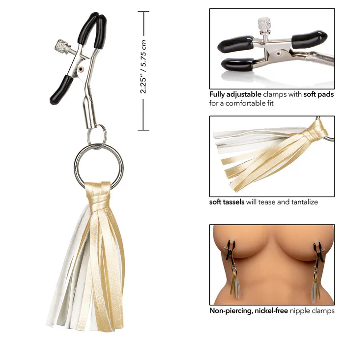 PLAYFUL NIPPLE TASSELS GOLD CALIFORNIA EXOTIC NOVELTIES Vibrators