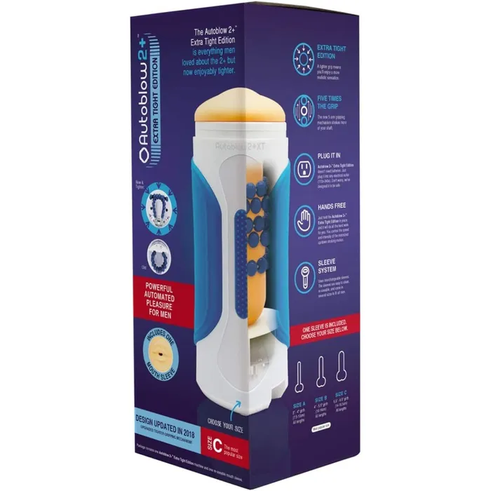 Autoblow 2 Plus XT Machine Masturbator Size C Autoblow Male Sex Toys