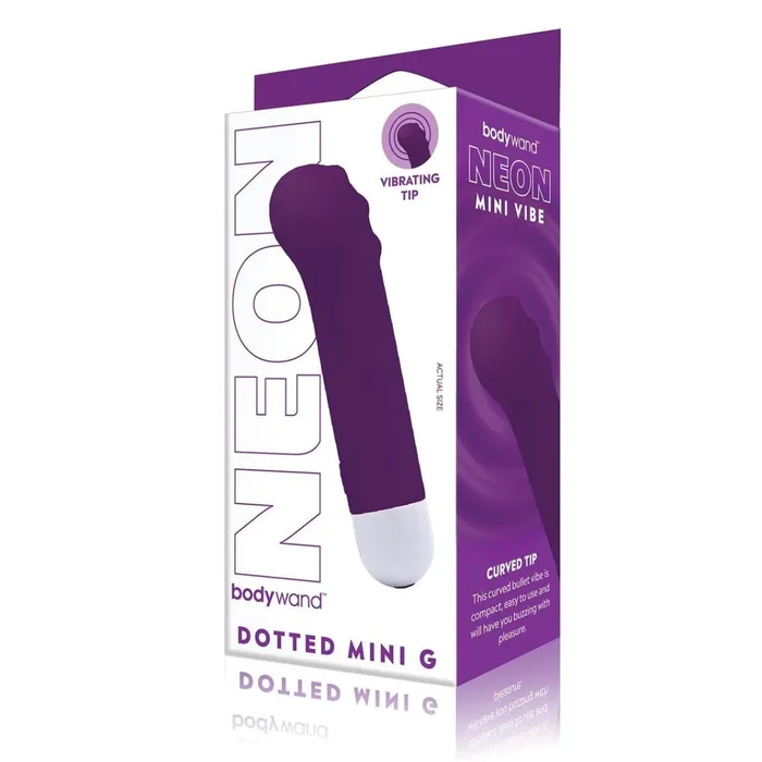 Bodywand Vibrators Bodywand Neon Mini Vibe Dotted Mini G Vibrator Purple