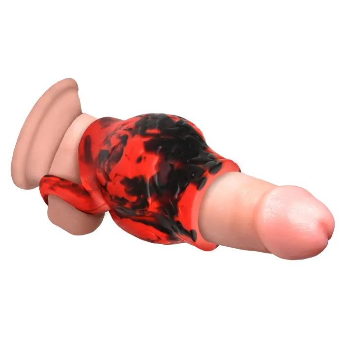 Creature Cocks Creature Cocks Hell Hound Silicone Penis Sleeve Ball Stretcher Red Black Large Male Sex Toys Creature Cocks Creature Cocks Hell Hound Silicone Penis Sleeve Ball Stretcher Red Black Large Male Sex Toys