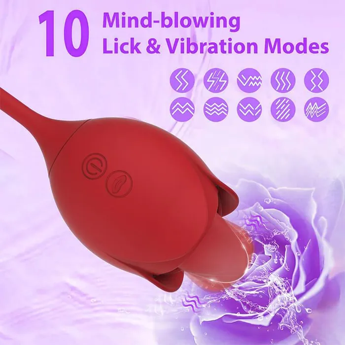 Inyarose Male Sex Toys Rose Lick Tongue Masturbator