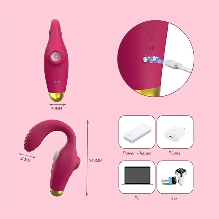 Inyarose Vibrators Internal External Stimulation Sucking Vibrator