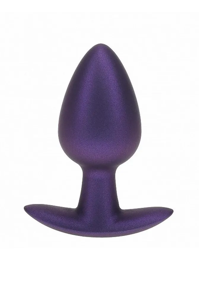 Male Sex Toys Ouch Ouch Anal Plug Silicone Medium Metallic