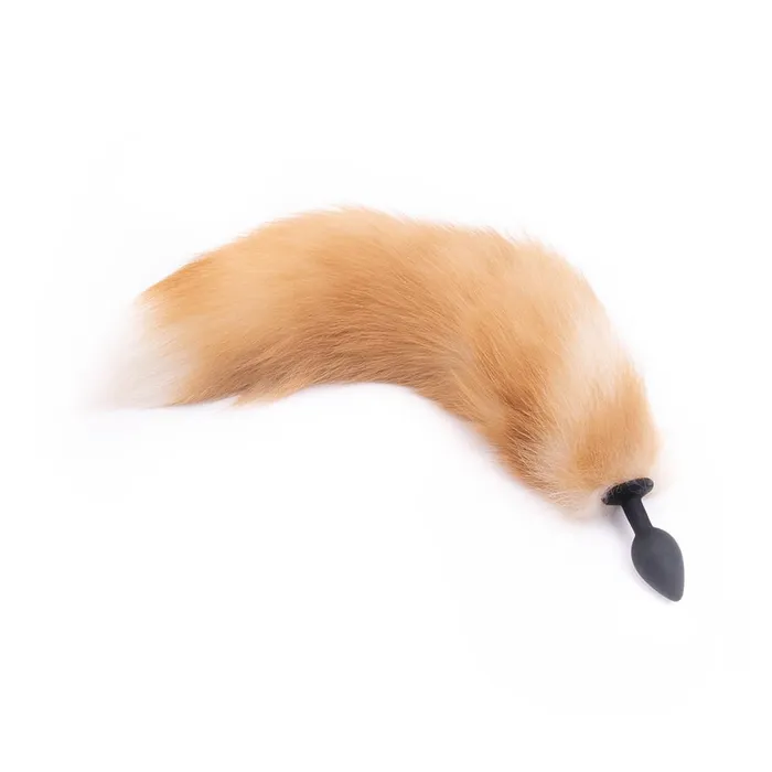 Orange Silicone Fox Tail Plug 16 Love Plugs Anal Orange Silicone Fox Tail Plug 16 Love Plugs Anal