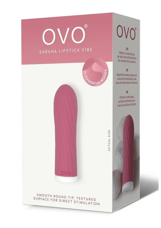 OVO Female Sex Toys OVO Earth Sahara Rechargeable Silicone Lipstick Vibrator