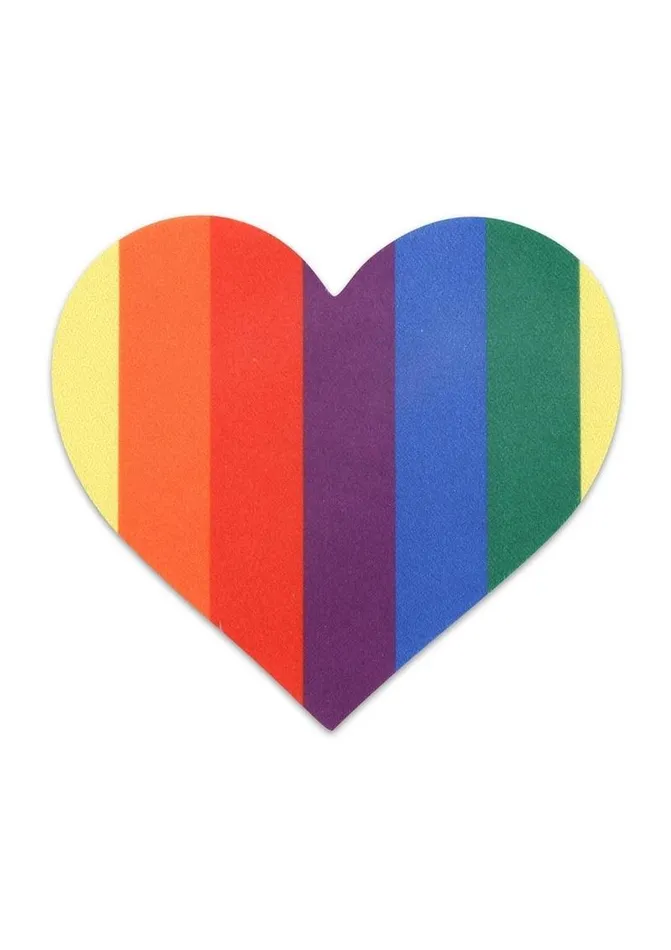 PEEKABOO Vibrators Peekaboo Pride Glitter Rainbows and Hearts Pasties