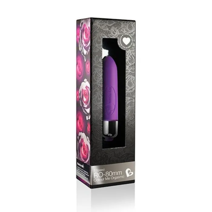 Rocks Off Rocks Off 7 Speed RO80mm Colour Me Orgasmic Bullet Vibrator Purple Vibrators