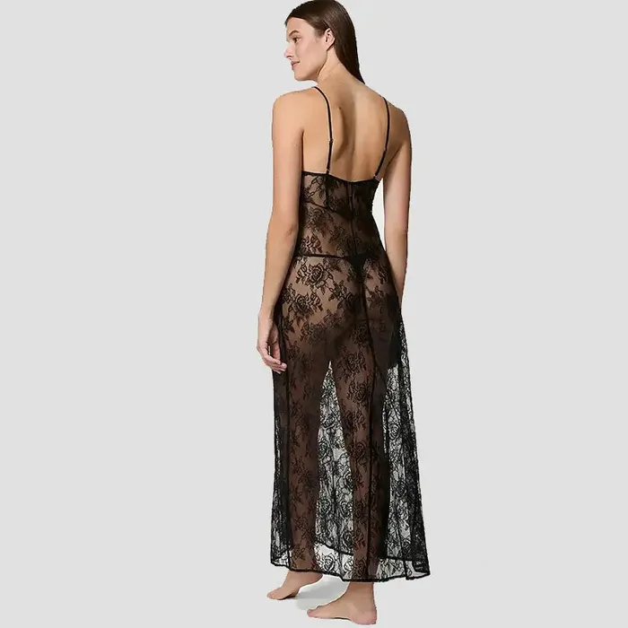 Rose Trimmed Lace Long Slip Inyarose Vibrators