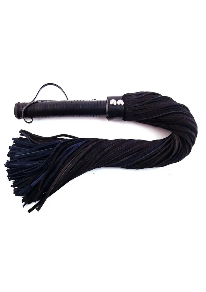 Rouge Suede Flogger with Leather Handle Rouge Restraints