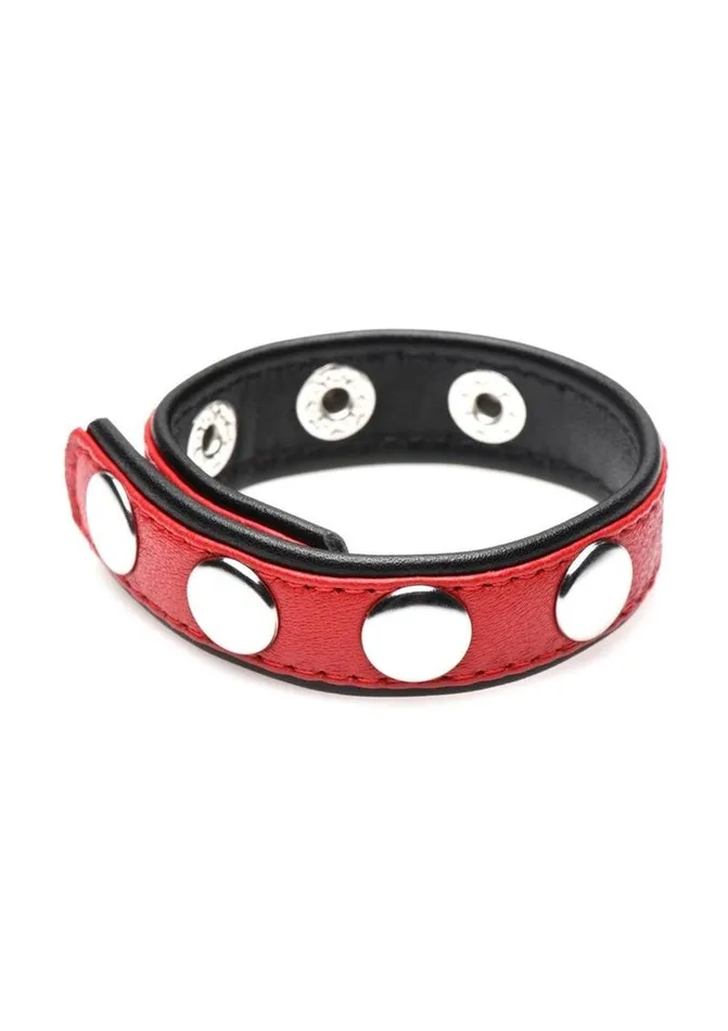 Strict Leather Male Sex Toys Cock Gear Leather Speed Snap Cock Ring
