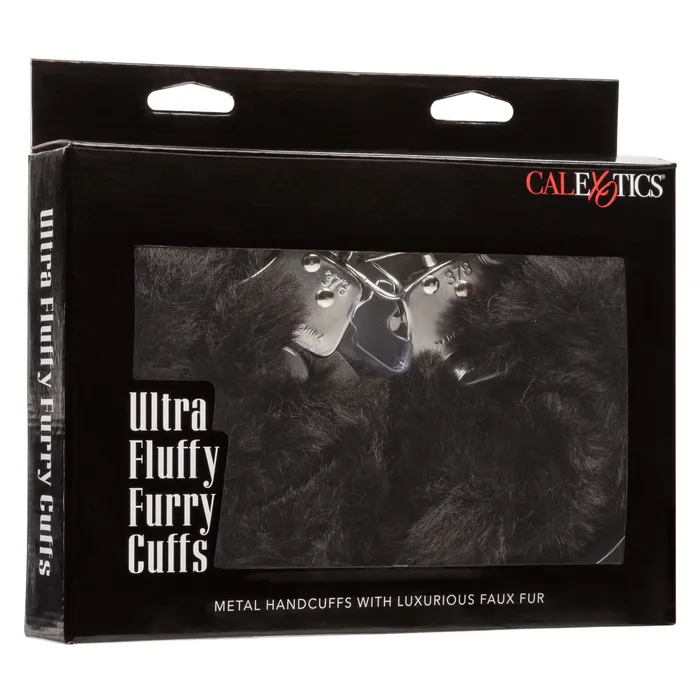 Anal CalExotics Ultra Fluffy Furry Cuffs Black