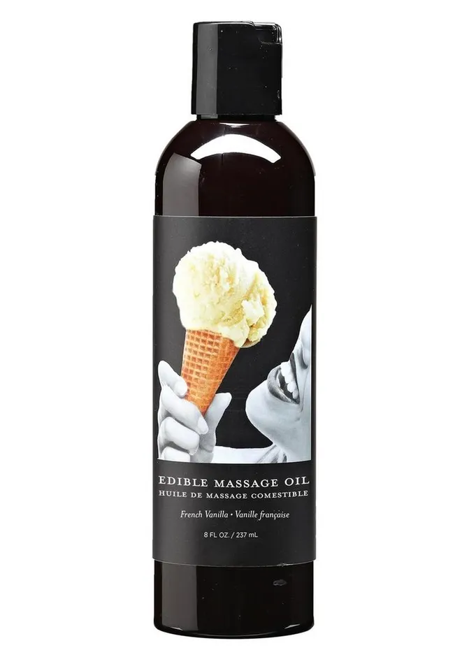 Couples Earthly Body Hemp Seed Edible Massage Oil French Vanilla Hemp Seed Body Care