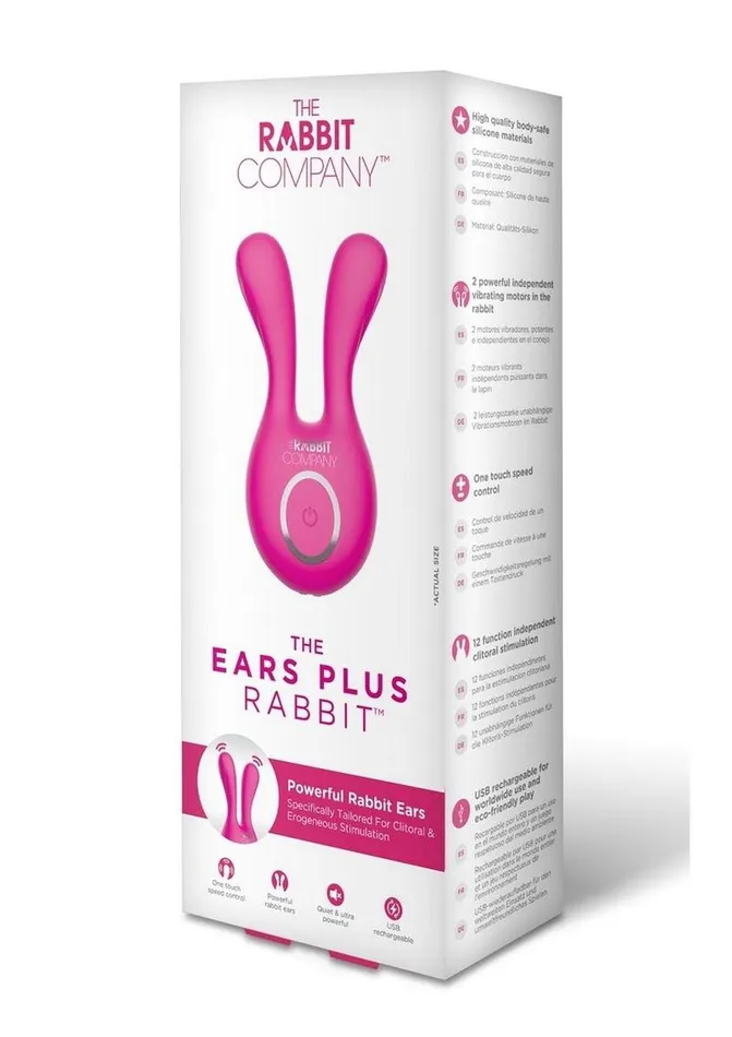 Female Sex Toys The Rabbit Company The Ears Plus Rabbit Rechargeable Silicone Stimulator