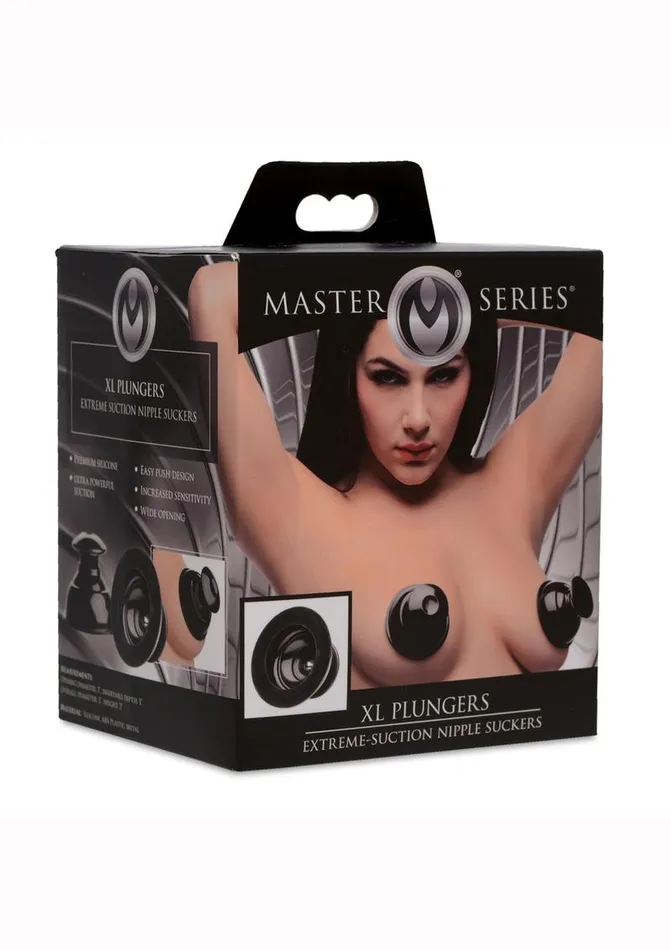 Master Series Male Sex Toys Master Series XL Plungers Extreme Suction Nipple Suckers