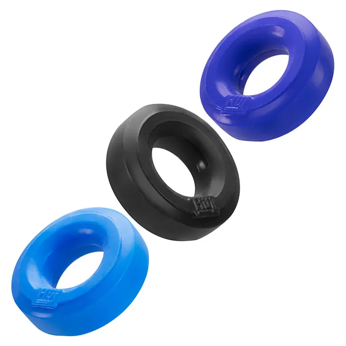Oxballs Vibrators Hunkyjunk Huj3 CRing 3 Pk Blue Multi Oxballs Vibrators Hunkyjunk Huj3 CRing 3 Pk Blue Multi
