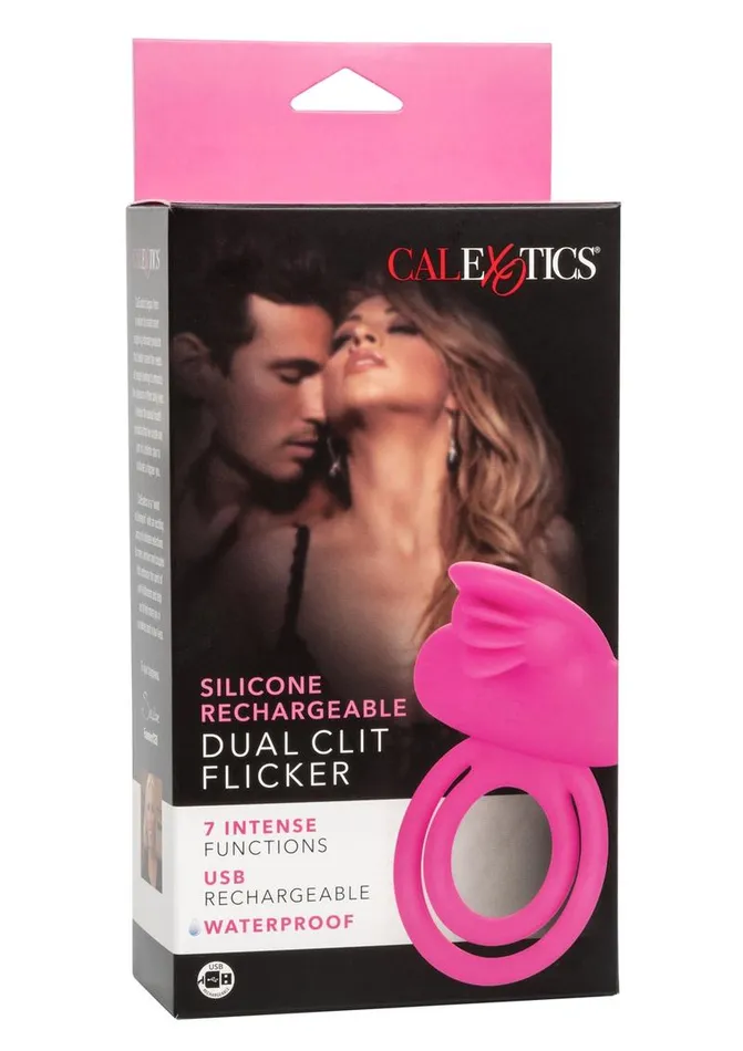 Silicone Rechargeable Dual Clit Flicker Vibrating Cockring Multispeed Waterproof Couples Enhancers Female Sex Toys Silicone Rechargeable Dual Clit Flicker Vibrating Cockring Multispeed Waterproof Couples Enhancers Female Sex Toys