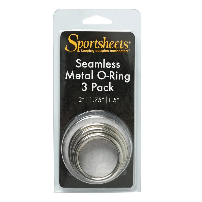 Sportsheets Male Sex Toys Metal O Ring 3 Pack Sportsheets Male Sex Toys Metal O Ring 3 Pack