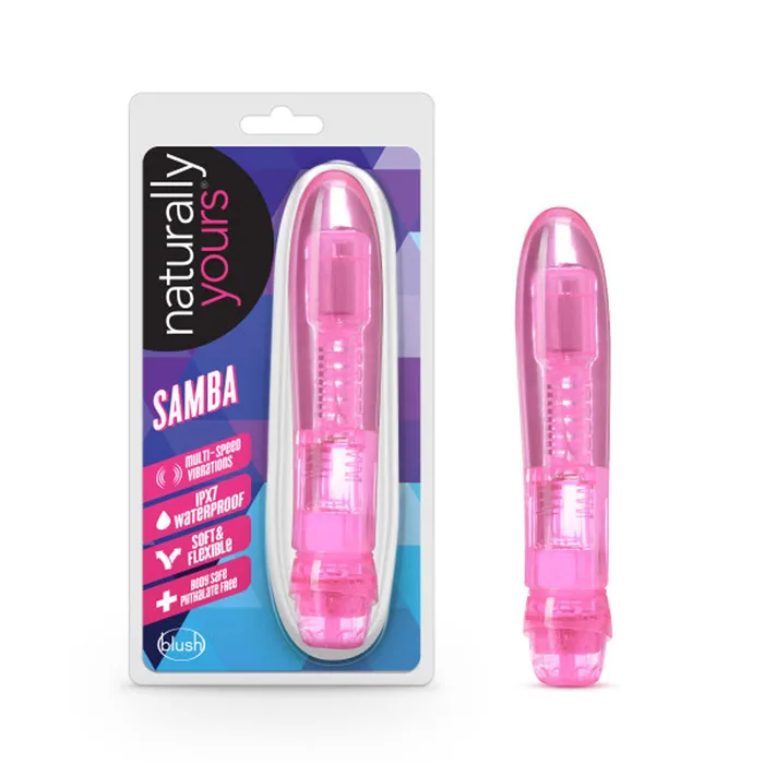 Blush Vibrators Naturally Yours Samba Pink