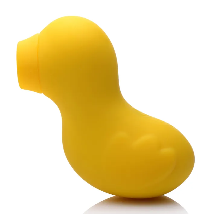 Female Sex Toys XR Brands Sucky Ducky Silicone Clitoral Stimulator Yellow