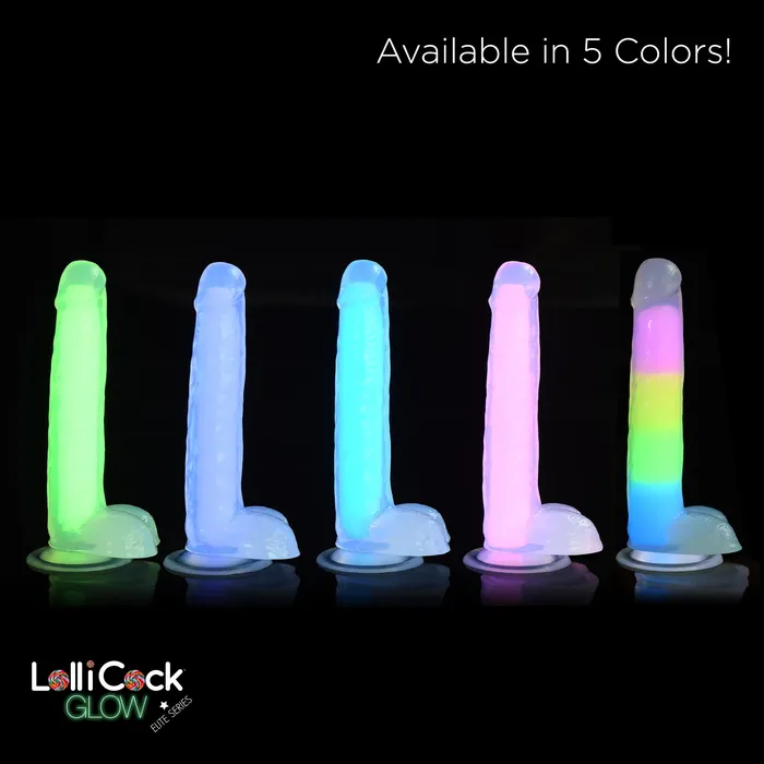 Lollicock Female Sex Toys Lollicock 7 GlowInTheDark Silicone Dildo With Balls Green Lollicock Female Sex Toys Lollicock 7 GlowInTheDark Silicone Dildo With Balls Green