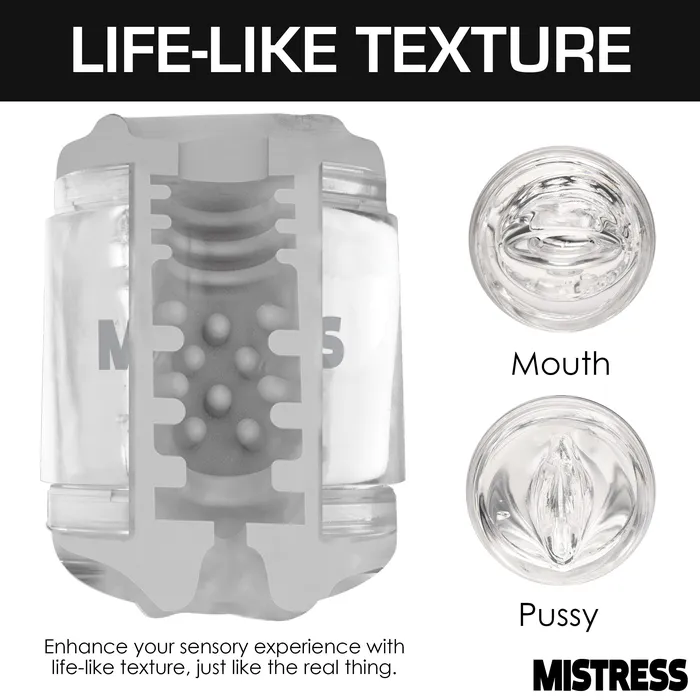 Mistress Double Shot Mini Masturbator Mouth Pussy Mistress Male Sex Toys Mistress Double Shot Mini Masturbator Mouth Pussy Mistress Male Sex Toys